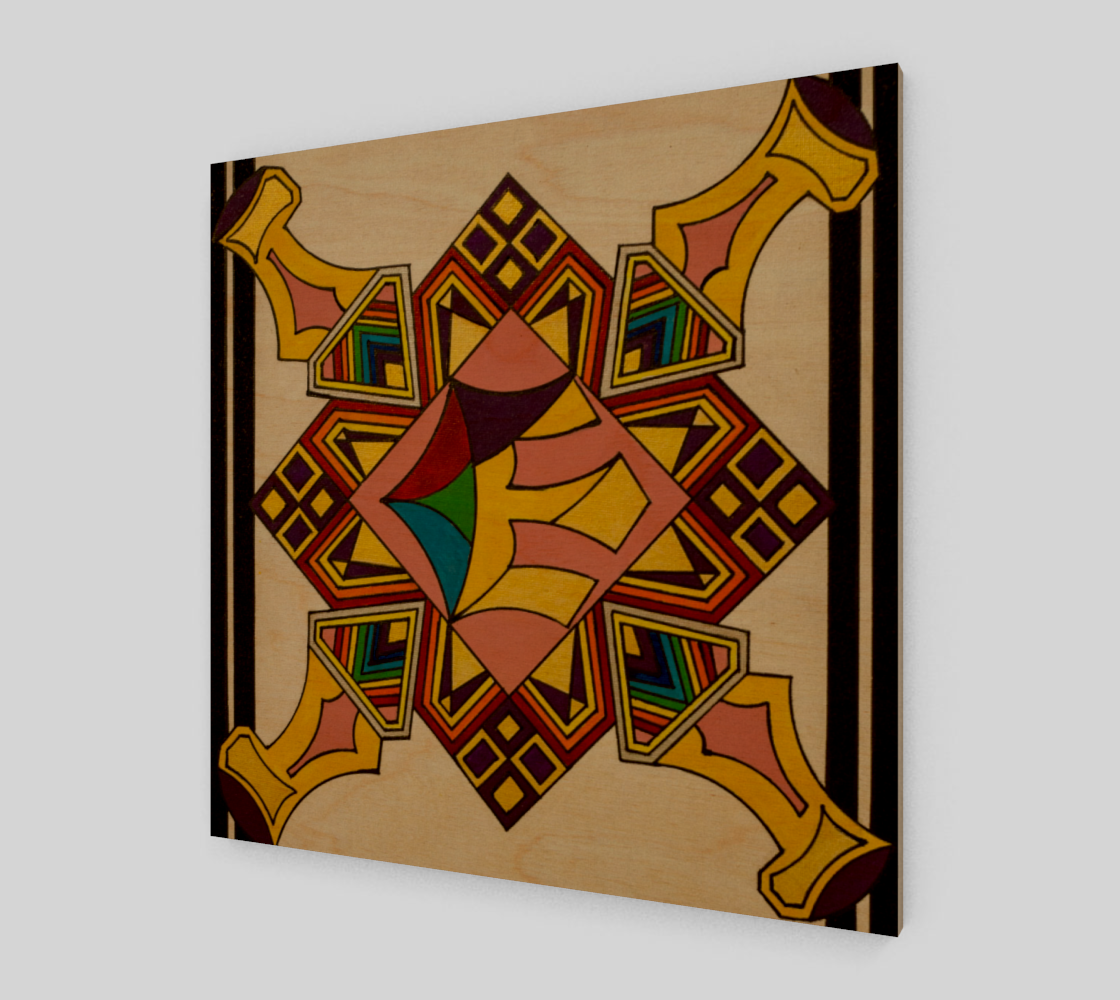 Re Wood Print