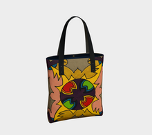 Load image into Gallery viewer, Geometric Tote Canvas Bag -
