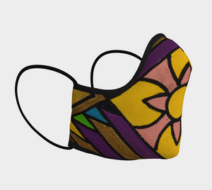 Reusable Cotton Sateen Face Mask - Graphic Print Design