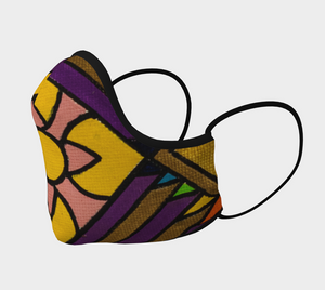 Reusable Cotton Sateen Face Mask - Graphic Print Design