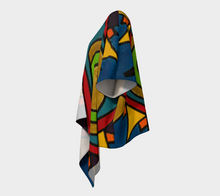 Load image into Gallery viewer, Short Sleeve Kimono Jacket - Colorful Graphic Design
