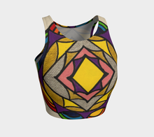 Load image into Gallery viewer, Geometric Athletic Crop Top
