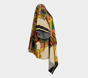 Short Sleeve Kimono Jacket - Colorful Graphic Design
