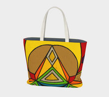 Load image into Gallery viewer, Colorful Geometric Large Tote Bag

