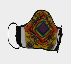 colorful print cotton face mask