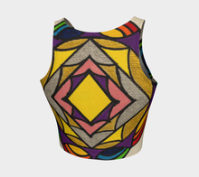 Load image into Gallery viewer, Geometric Athletic Crop Top
