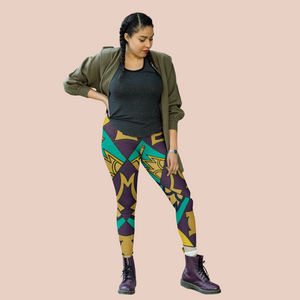 Colorful Geometric Print Leggings