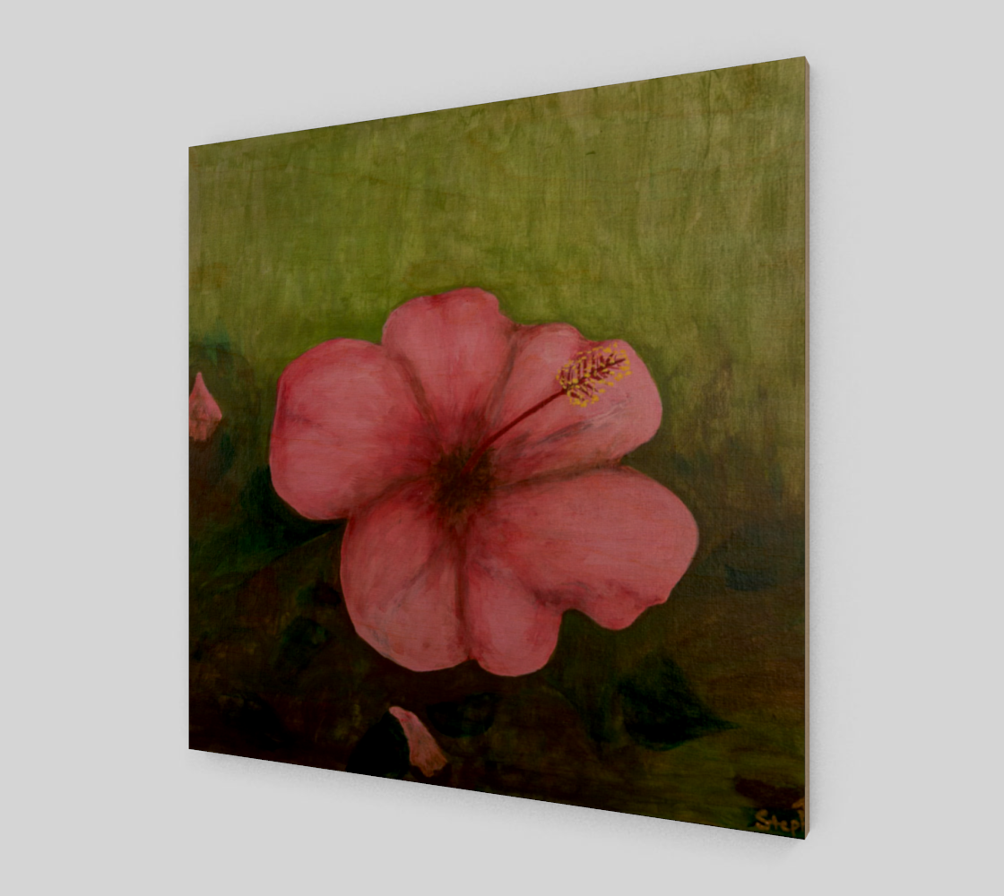 Hibiscus Wood Print