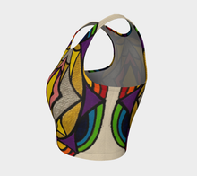Load image into Gallery viewer, Geometric Athletic Crop Top
