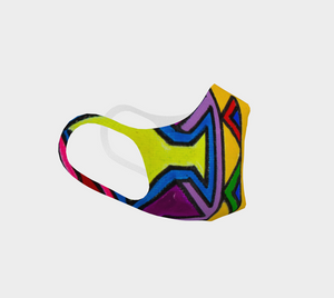 Reusable Double Knit Poly Face Mask - Original Art Print Design