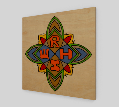 Rise Wood Print