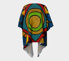 Load image into Gallery viewer, Short Sleeve Kimono Jacket - Colorful Graphic Design
