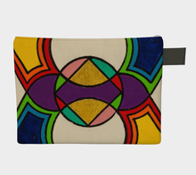 Load image into Gallery viewer, Zipper Carry-all Pouche - Horn Design
