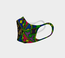 Load image into Gallery viewer, Reusable Double Knit Poly Face Mask -  Abstract Print Design
